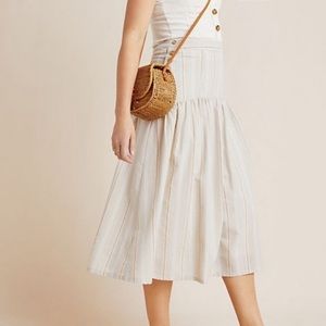 Anthropologie Maeve Evonna Striped Skirt size 10